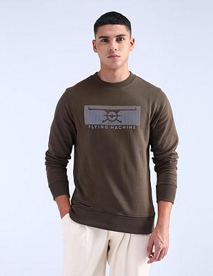 regular fit cotton sweatshirt