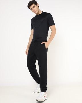 regular fit cotton trousers