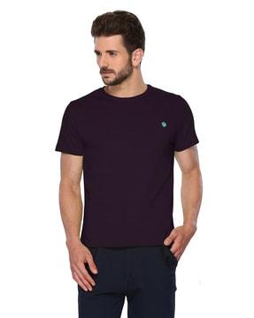 regular fit crew-neck cotton t-shirt