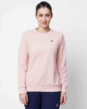 regular fit crew-neck sweatshirt