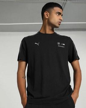 regular fit crew-neck t-shirt with logo print