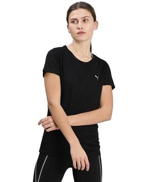 regular fit crew-neck t-shirt with short sleeves