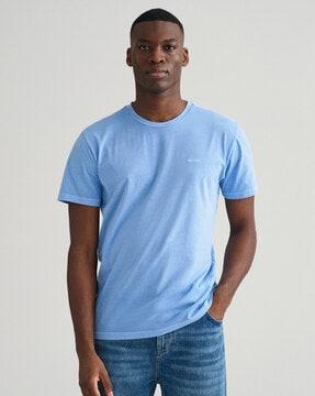 regular fit crew-neck t-shirt with short sleeves