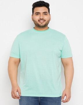 regular fit crew-neck t-shirt with short sleeves