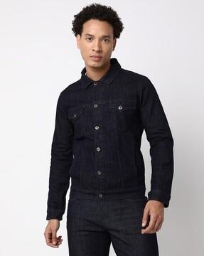 regular fit denim jacket