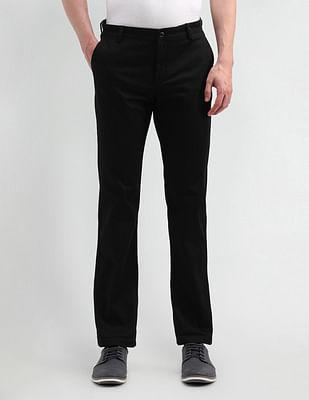 regular fit dobby trousers