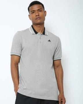 regular fit ess core polo t-shirt with contrast collar