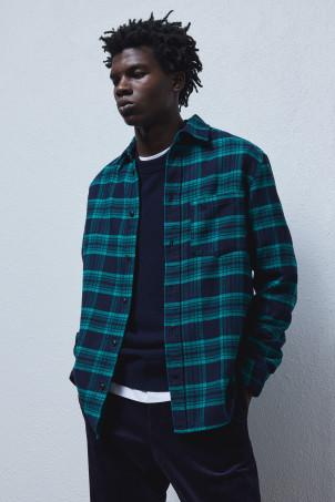 regular fit flannel shirt