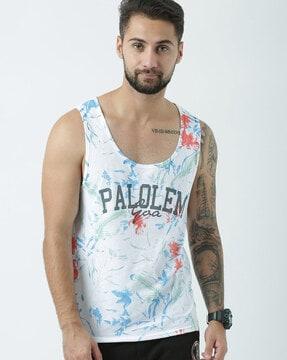 regular fit floral print crew-neck t-shirt