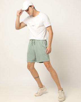 regular fit french terry shorts