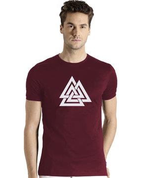 regular fit graphic crew- neck t-shirt