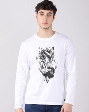 regular fit graphic crew neck t-shirt