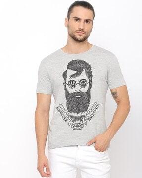 regular fit graphic print crew-neck t-shirt