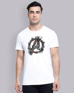 regular fit graphic print crew-neck t-shirt