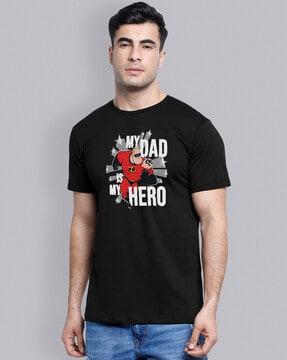 regular fit graphic print crew-neck t-shirt