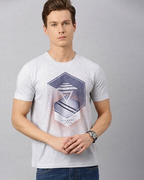 regular fit graphic print crew-neck t-shirt