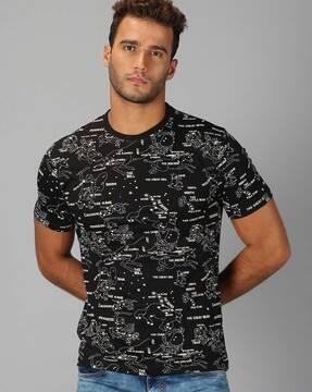 regular fit graphic print crew-neck t-shirt