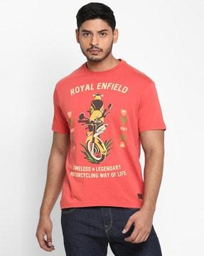 regular fit graphic print crew-neck t-shirt