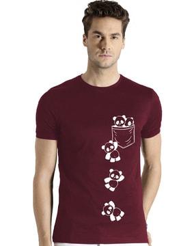 regular fit graphic print crew-neck t-shirt