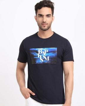 regular fit graphic print crew-neck t-shirt