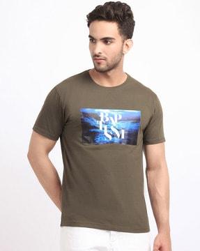 regular fit graphic print crew-neck t-shirt