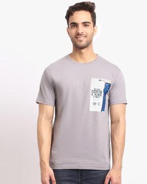 regular fit graphic print crew-neck t-shirt