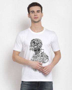 regular fit graphic print crew-neck t-shirt