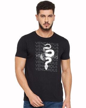 regular fit graphic print crew-neck t-shirt