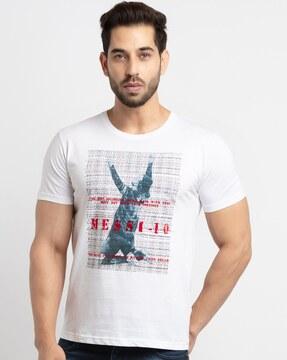 regular fit graphic print crew-neck t-shirt