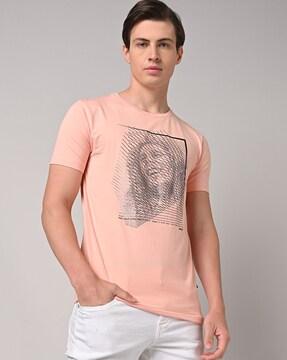 regular fit graphic print crew-neck t-shirt