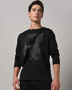 regular fit graphic print crew-neck t-shirt