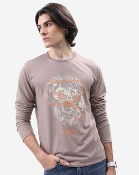 regular fit graphic print crew-neck t-shirt