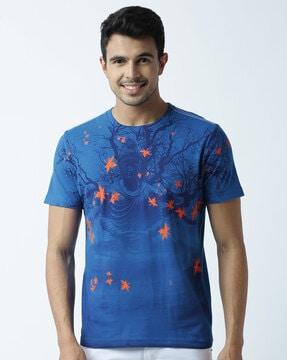 regular fit graphic print crew-neck t-shirt