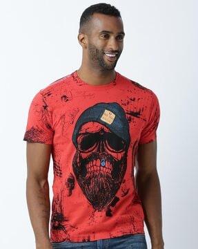 regular fit graphic print crew-neck t-shirt