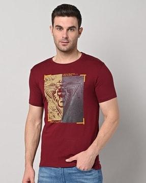 regular fit graphic print crew-neck t-shirt