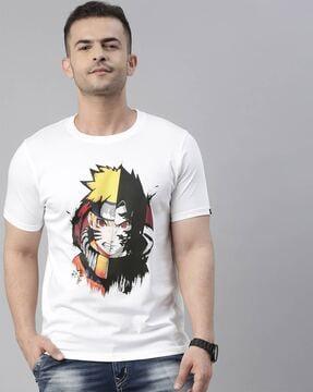 regular fit graphic print crew-neck t-shirt