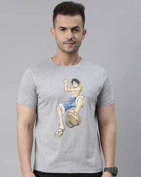 regular fit graphic print crew-neck t-shirt