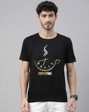 regular fit graphic print crew-neck t-shirt