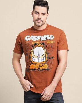 regular fit graphic print crew-neck t-shirt