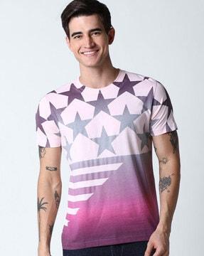 regular fit graphic print crew-neck t-shirt