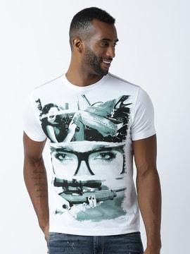 regular fit graphic print crew-neck t-shirt