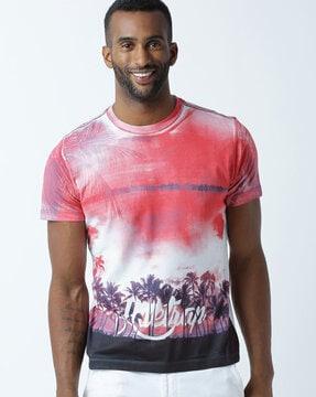 regular fit graphic print crew-neck t-shirt