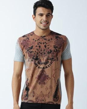 regular fit graphic print crew-neck t-shirt