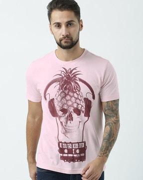 regular fit graphic print crew-neck t-shirt