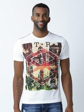 regular fit graphic print crew-neck t-shirt