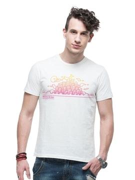 regular fit graphic print crew-neck t-shirt