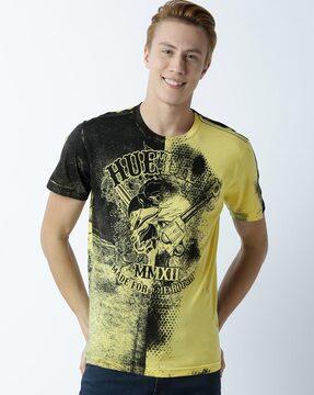 regular fit graphic print crew-neck t-shirt