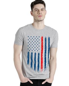 regular fit graphic print crew-neck t-shirt