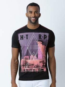 regular fit graphic print crew-neck t-shirt