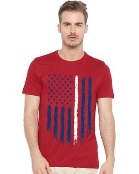 regular fit graphic print crew-neck t-shirt